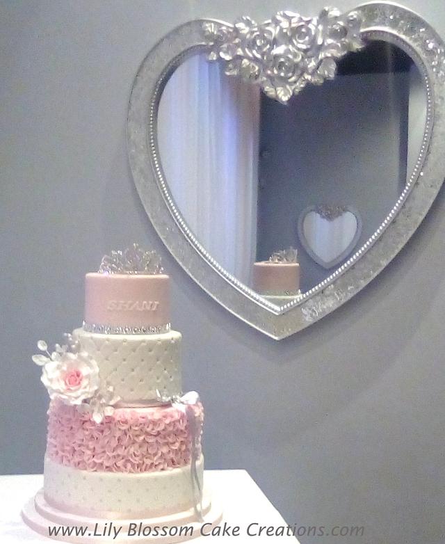 Silver Tiara 21st Birthday Cake