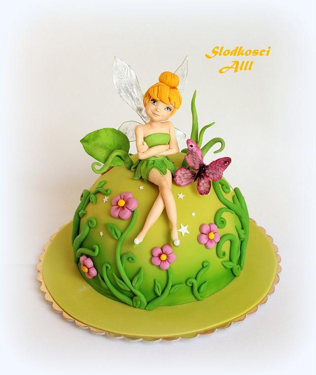 Tinkerbell Cake - cake by Alll - CakesDecor