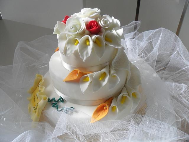 40 Wedding Anniversary cake - Decorated Cake by Clara - CakesDecor