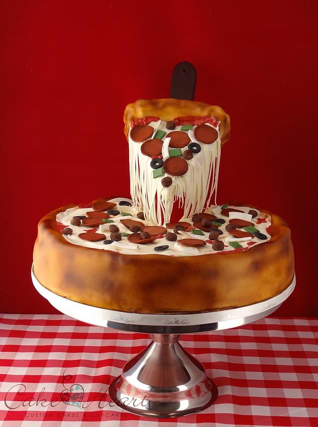 Gabriel's Pizza Party Cake – Beautiful Birthday Cakes