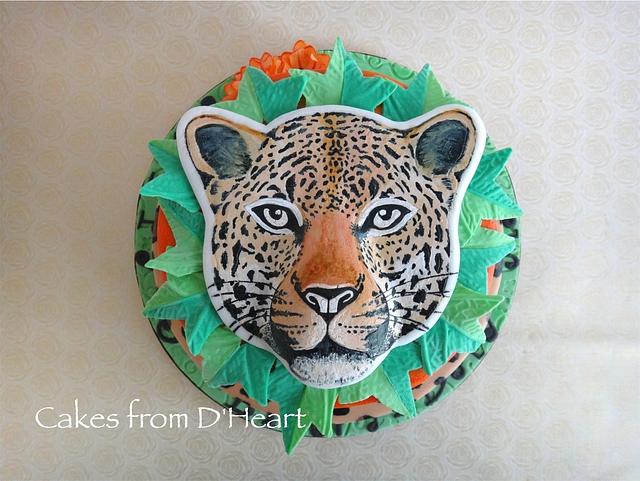 Leopard Safari Cake - Decorated Cake by Cakes from - CakesDecor