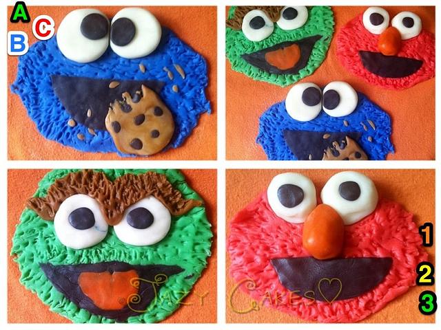 Sesame Street Toppers - Decorated Cake by Sherry - CakesDecor
