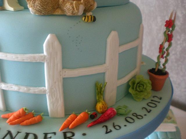 Little Cakes Peter Rabbit cake with matching cupcakes