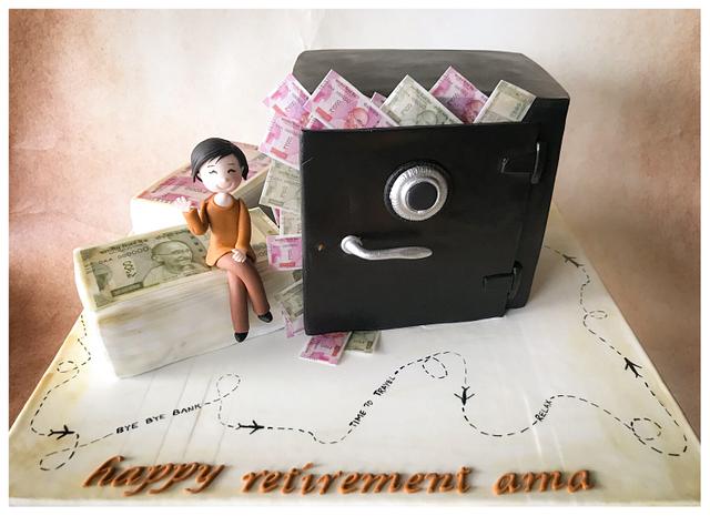 Retirement Cake — Skazka Cakes