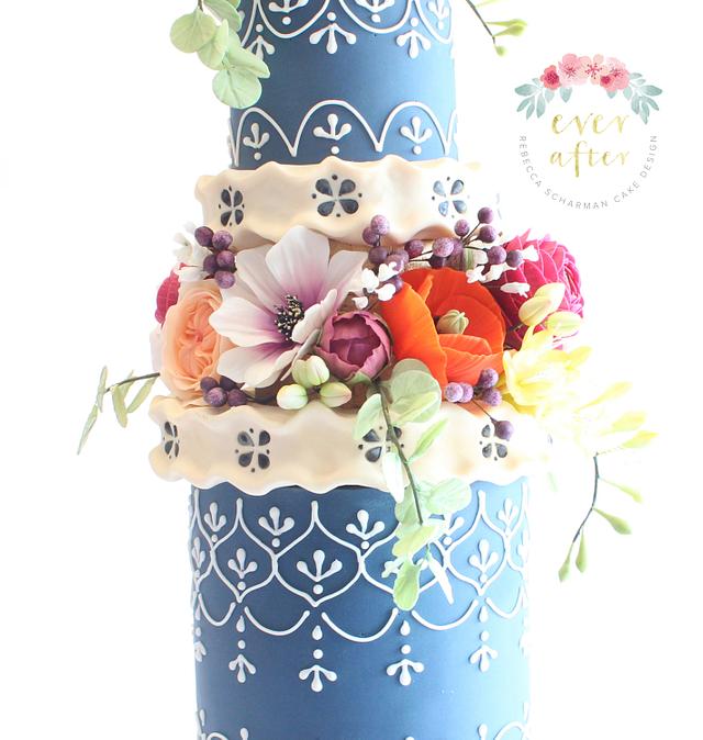 Moroccan Floral Cake