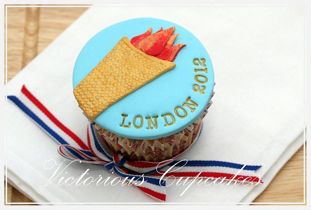 Olympic Torch is coming! Cake by Victorious Cupcakes