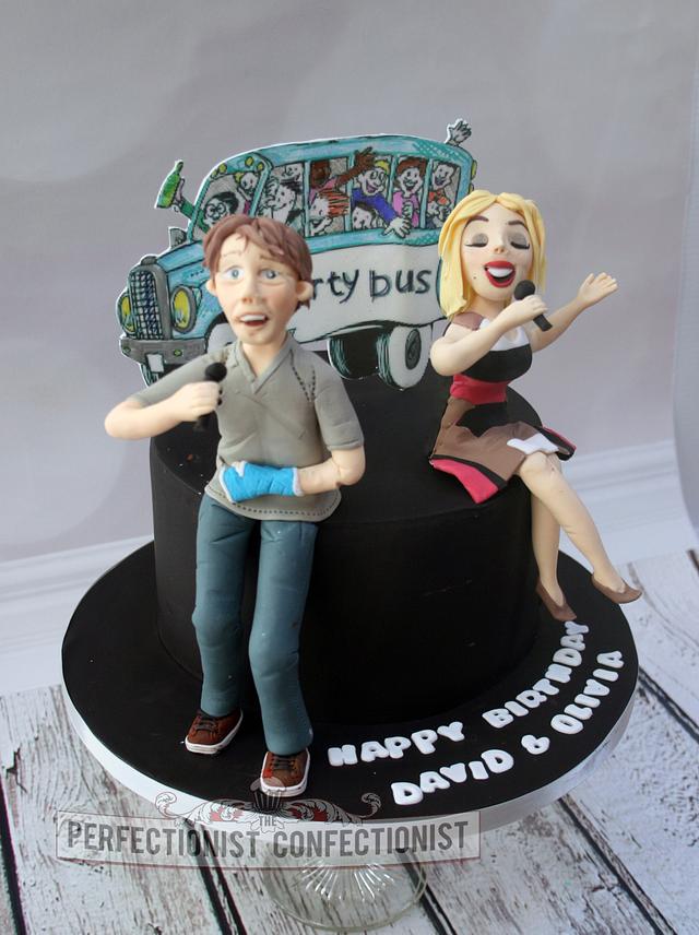 David and Olivia - 40th birthday cake