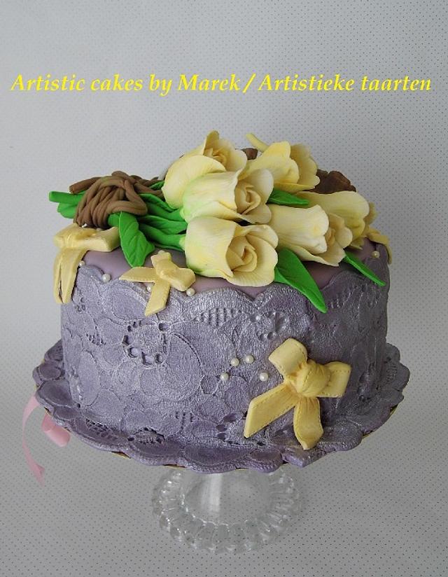 Tulips for birthday - Cake by Marek - CakesDecor