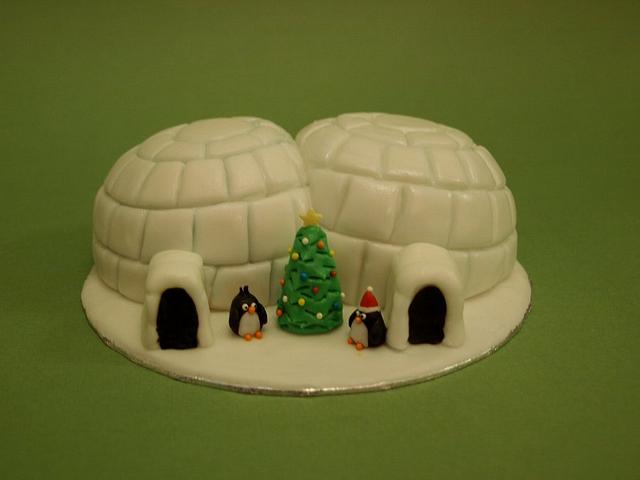 Mini Igloo Cake Cake by Cathy's Cakes CakesDecor