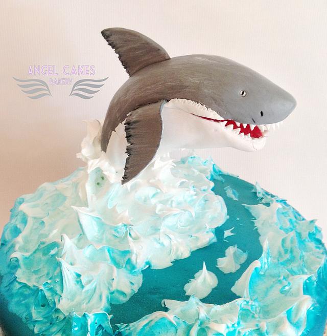 Shark Week Cake - Cake by Angel Cakes - CakesDecor