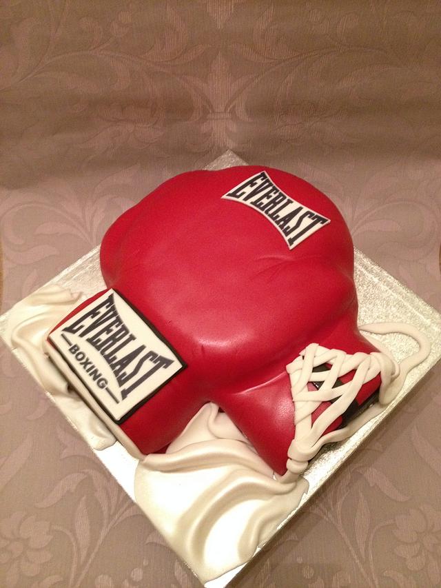 Pair of Boxing Gloves Decorated Cake by Carmel Millar CakesDecor