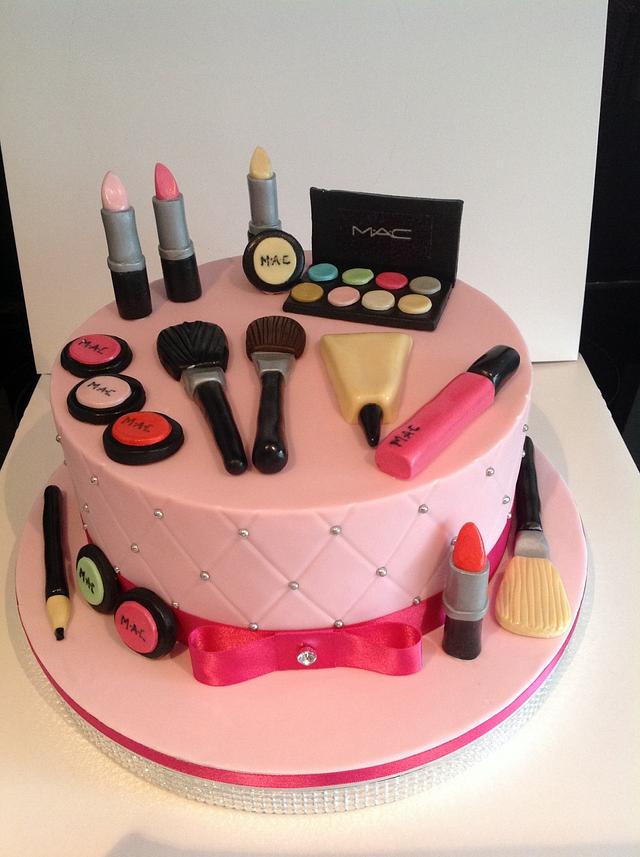 MAC Make up cake - Decorated Cake by classinacake (ina) - CakesDecor