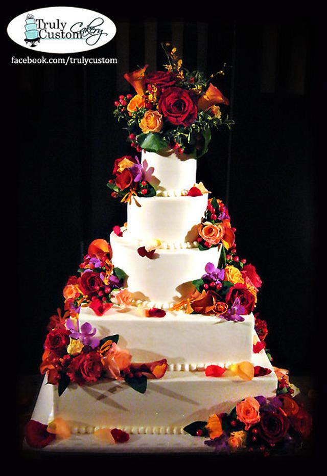 Buttercream & Fresh Flower's Wedding Cake