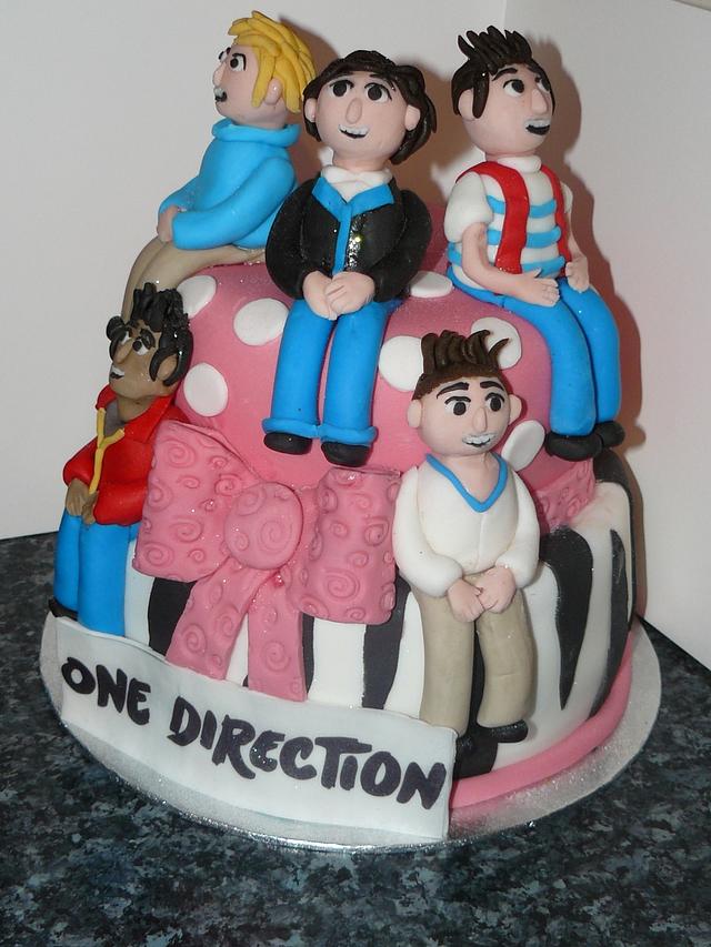 One Direction Character Cake Cake by Krazy Kupcakes