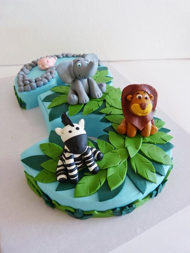 n3 jungle cake - Decorated Cake by Margarida Abecassis - CakesDecor