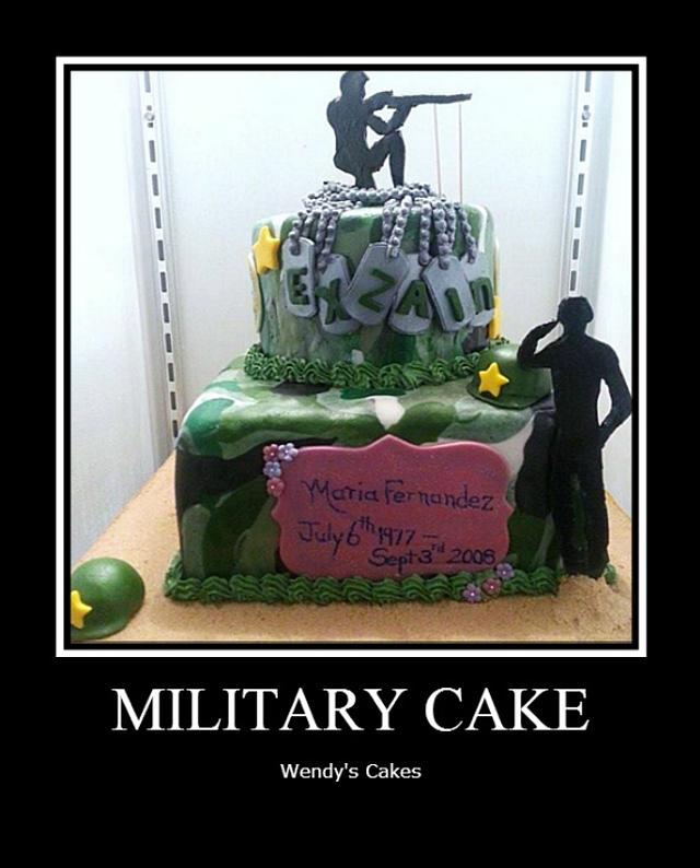 Military Cake Decorated Cake by Wendy Lynne Begy CakesDecor