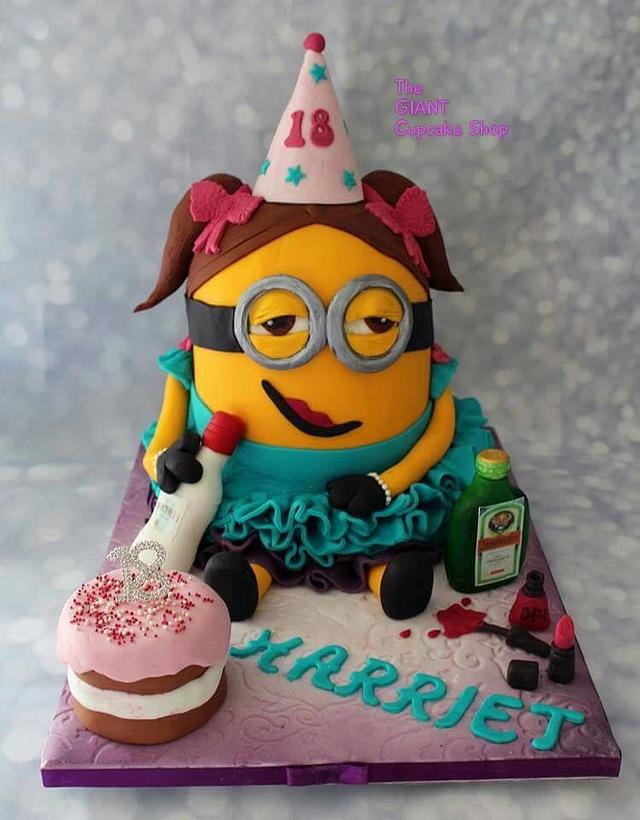 Drunk minion Cake by Amelia Rose Cake Studio CakesDecor