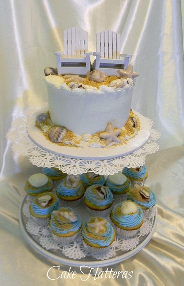 Small Beach Wedding Cake