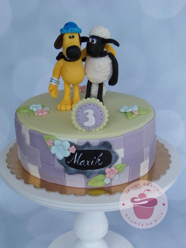 Shaun and Bitzer cake - Decorated Cake by Jana - CakesDecor