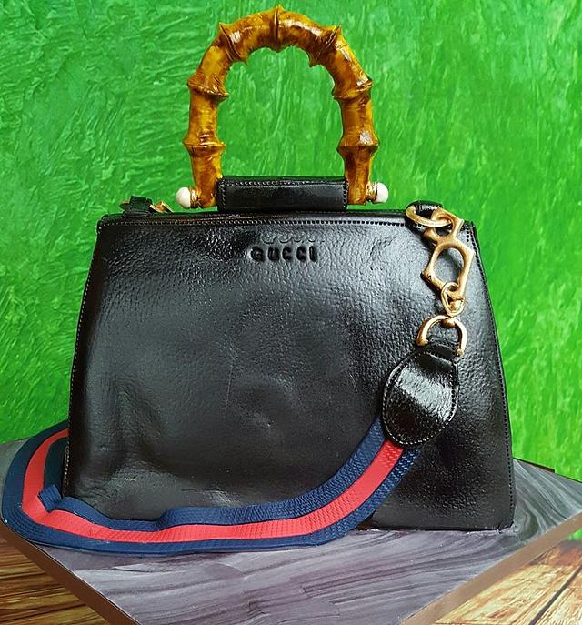 Mary - Nymphea Gucci Bag 40th Birthday Cake - Cake by - CakesDecor