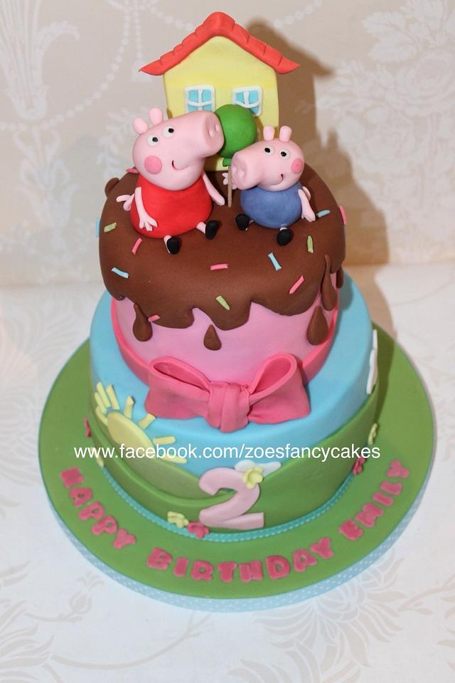 Peppa Pig tutorial - Decorated Cake by Zoe's Fancy Cakes - CakesDecor