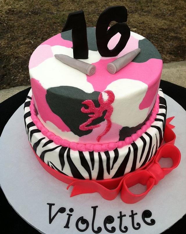 Zebra / Camo Cake - Decorated Cake by TastyMemoriesCakes - CakesDecor