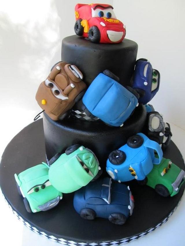 Cars 2nd birthday cake - Cake by Denise Frenette - CakesDecor