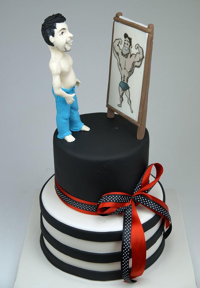 Bodybuilder Cake Decorated Cake by Beatrice Maria CakesDecor