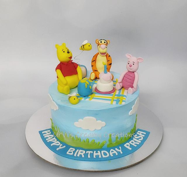 Winnie the Pooh and friends - Decorated Cake by Urvi - CakesDecor