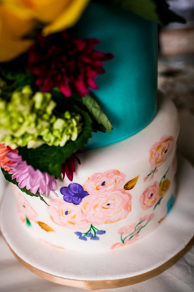 Hand-Painted Fresh Floral Wedding