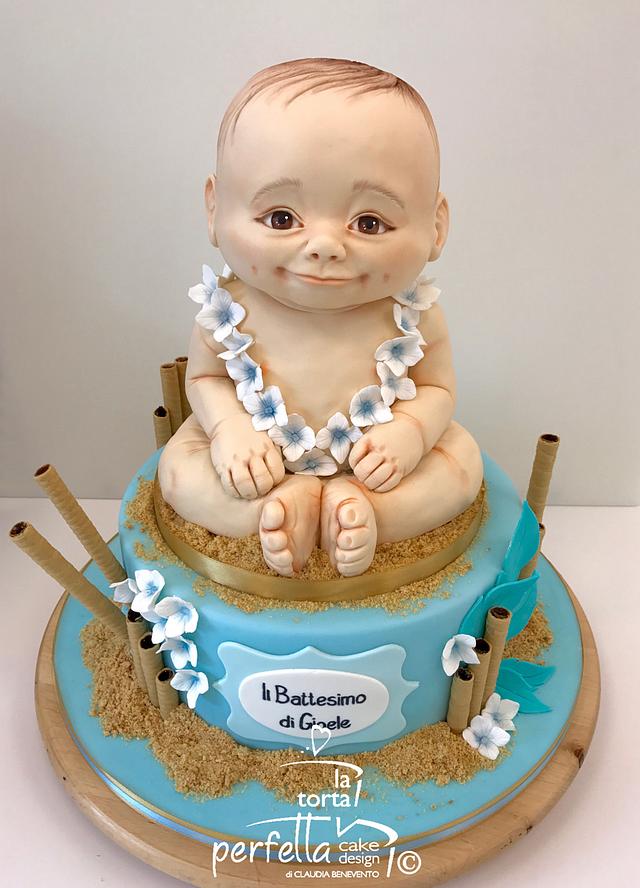 Sculpted Baby Cake - Decorated Cake by La torta perfetta - CakesDecor