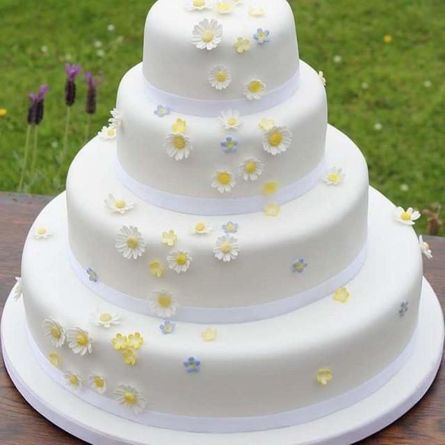 Daisy Cake - Decorated Cake by Julz Pilkington - CakesDecor