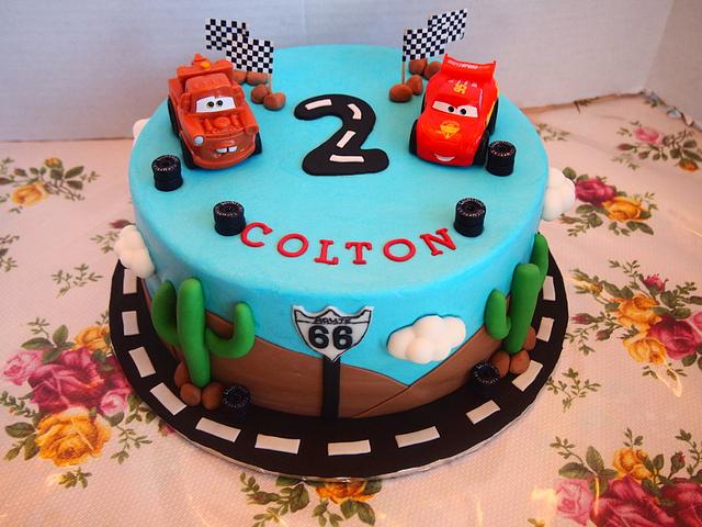 CARS CAKE - Decorated Cake by Christie's Custom - CakesDecor