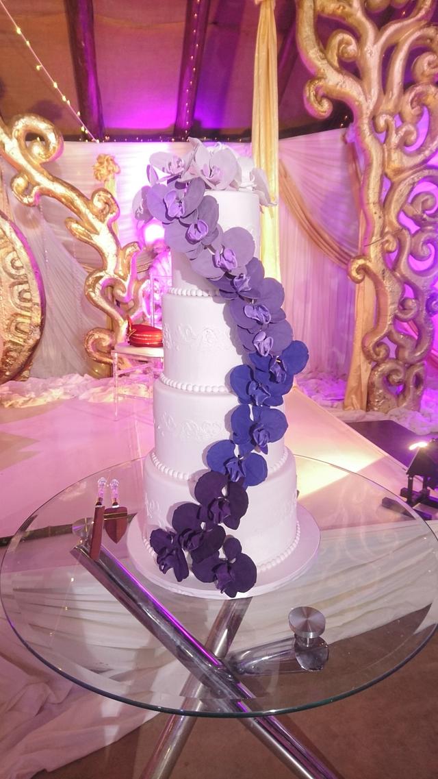 Purple Ombré - Decorated Cake by sasha - CakesDecor