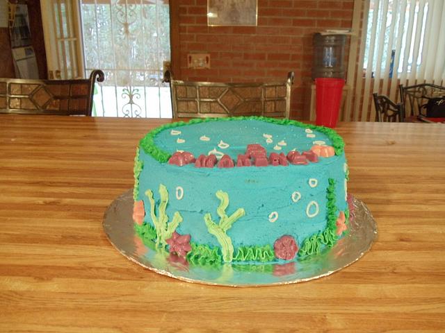 Birthday Under The Sea Cake Cake By Tamara Bemiss Cakesdecor