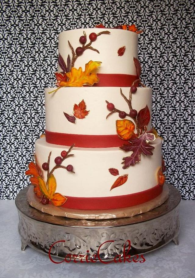 autumn leaves - Decorated Cake by Corrie - CakesDecor