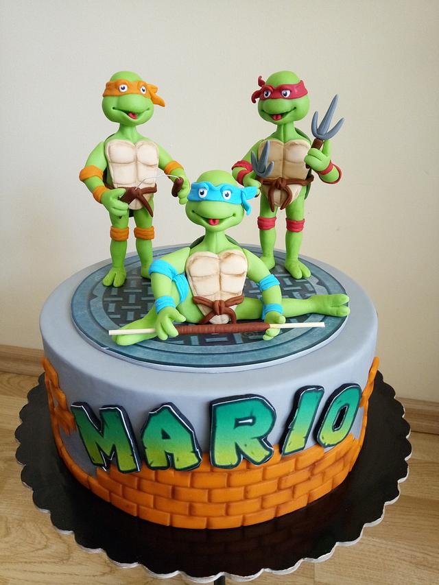 Ninja Turtles cake - Decorated Cake by Gabriela Doroghy - CakesDecor