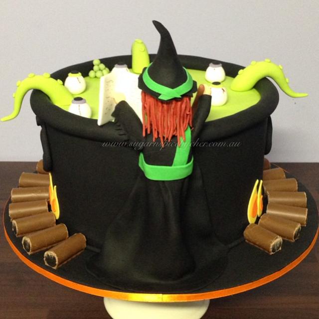 Witch Birthday Cake - Cake by Sugar n Spice by Cher - CakesDecor