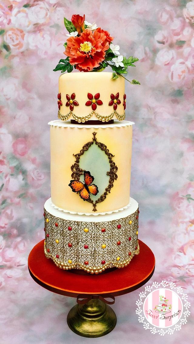 Moroccan wedding cake