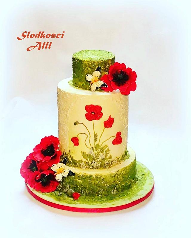 Poppy Wedding Cake