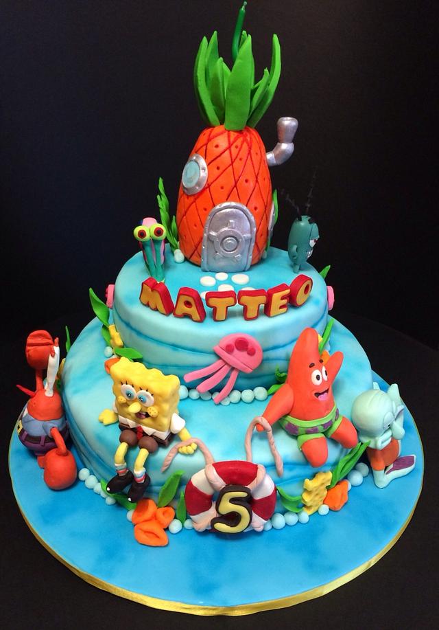 Spongebob Cake - Decorated Cake by Davide Minetti - CakesDecor