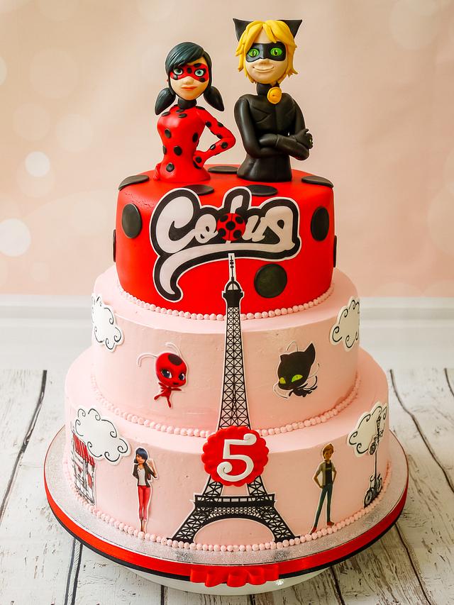 Miraculous Tales Of Ladybug Cat Noir Cake By Silviya Cakesdecor Check out our free miraculous ladybug mask and cat noir mask printables! miraculous tales of ladybug cat noir