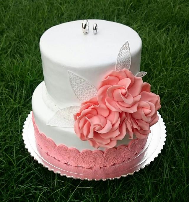 Wedding cake - Decorated Cake by AndyCake - CakesDecor