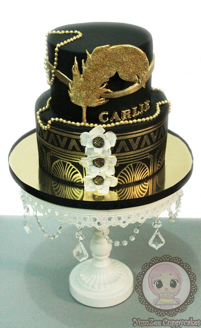 Great Gatsby theme cake - Cake by YumZee_Cuppycakes - CakesDecor