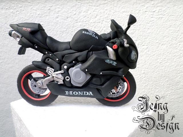 Honda motorbike cake topper - Cake by Jennifer - CakesDecor