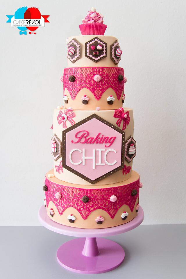 Baking Chic Decorated Cake by CAKE RÉVOL CakesDecor