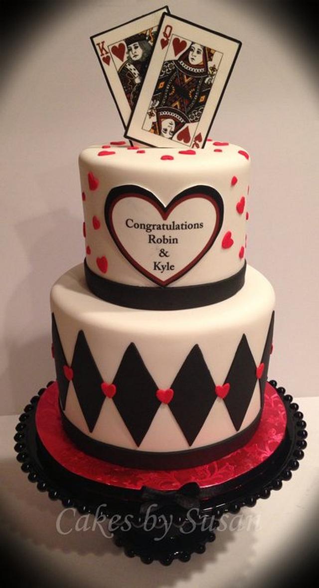 King And Queen Of Hearts Cake By Skmaestas Cakesdecor