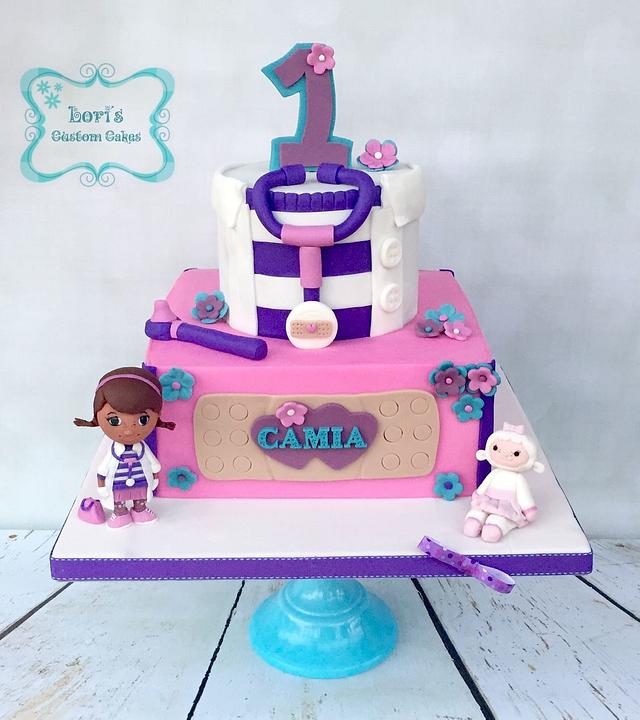 Doc McStuffins Character Layer Cake - Classy Girl Cupcakes