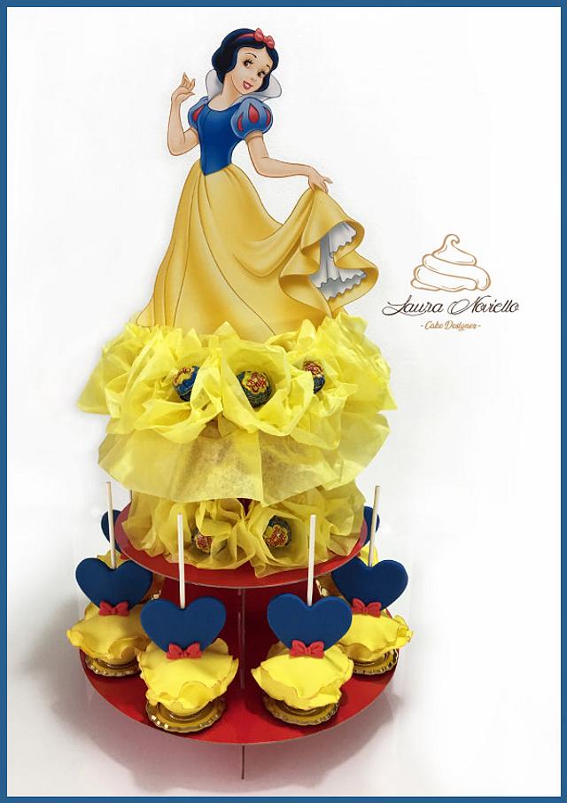 Snow White Wafer Paper Cake