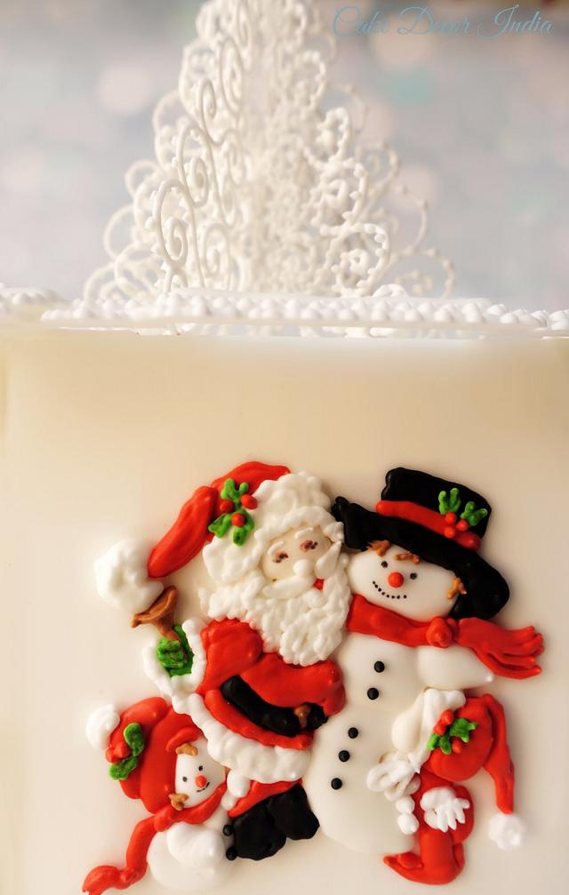 Royal icing Christmas - Cake by Prachi Dhabaldeb - CakesDecor